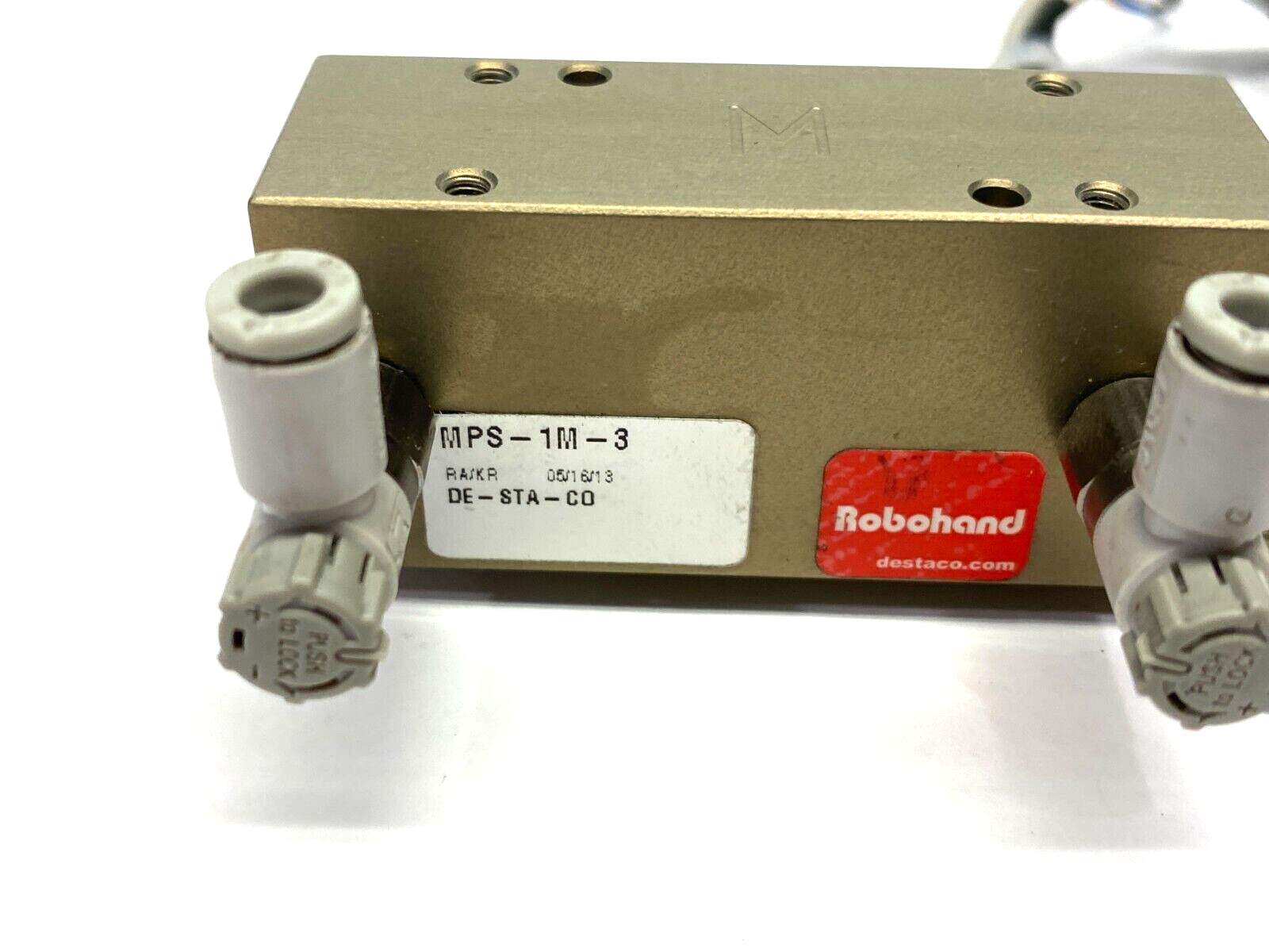 MPS-1M-3 | Destaco Robohand Miniature Dual-V Roller Bearing Slide 1.5" Stroke - Used - Maverick Industrial Sales
