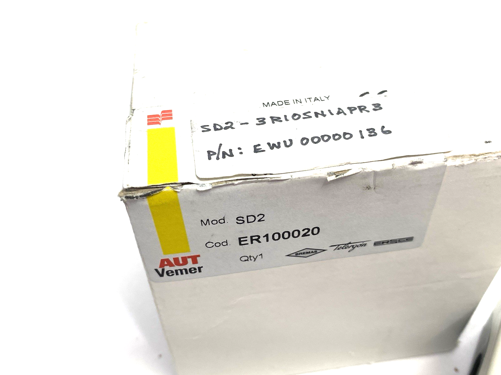 ER100020 | Bremas Control Switch Assembly SD2-3R10SNIAPR3 - New – Open box - Maverick Industrial Sales