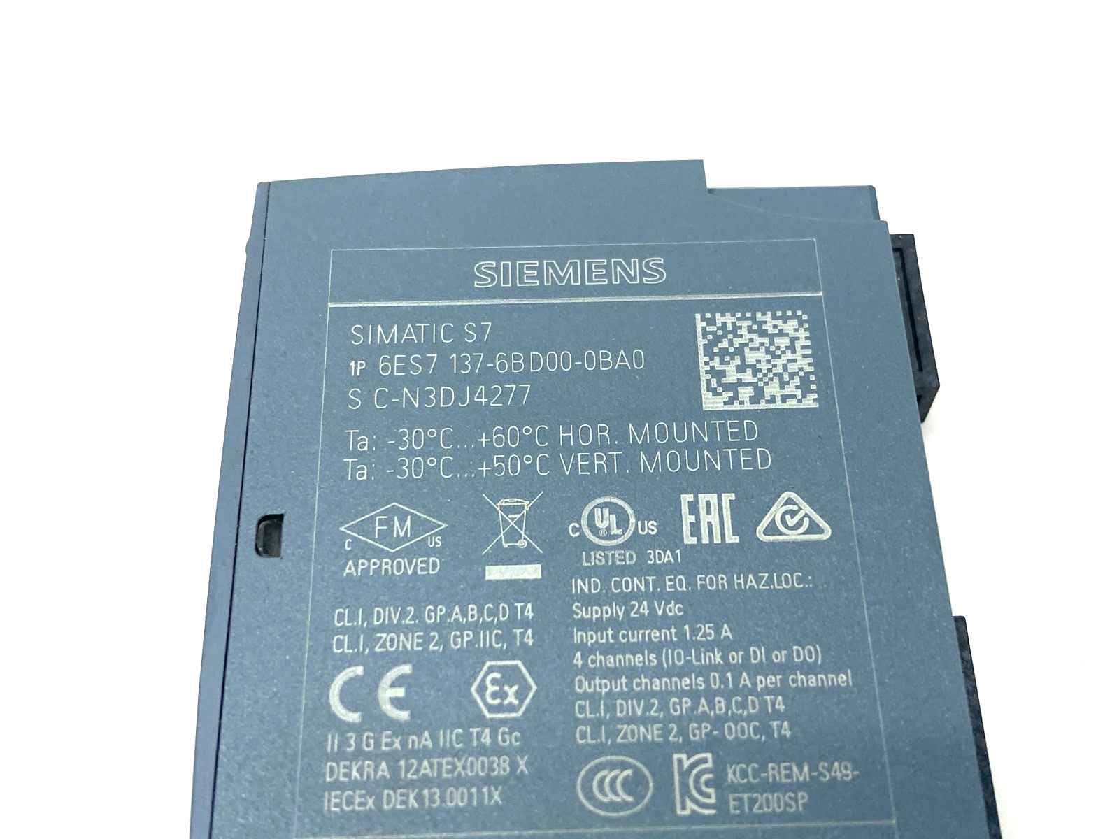 Siemens 6ES7 137-6BD00-0BA0 SIMATIC ET 200SP Communication Module IO-Link Master - Maverick Industrial Sales