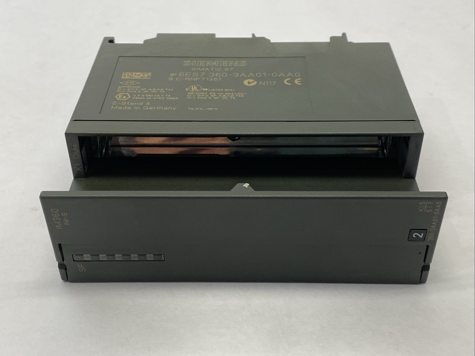 Siemens 6ES7360-3AA01-0AA0 Simatic S7 Center Rack Connection IM360 - Maverick Industrial Sales