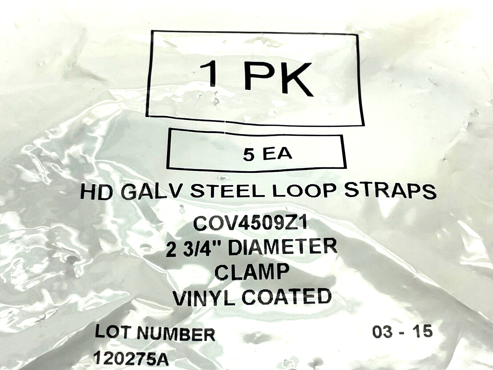 | Cable Clamp Galvanized Steel Gray 2 3/4" Cable Clamping Dia. 1/2" Clamp PKG OF 5 - New - Maverick Industrial Sales