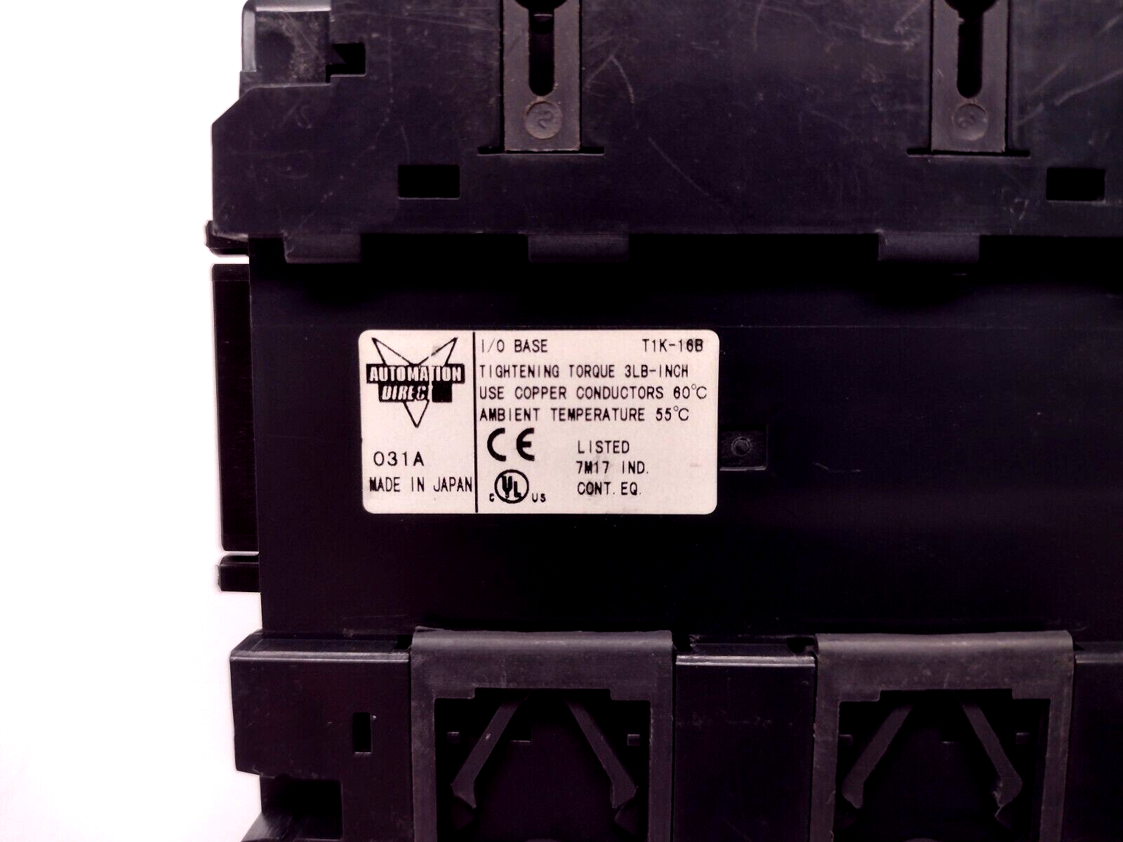 Automation Direct T1K-16B Terminator Full-Size Terminal Base 3-Row 48-Pin 12 AWG - Maverick Industrial Sales