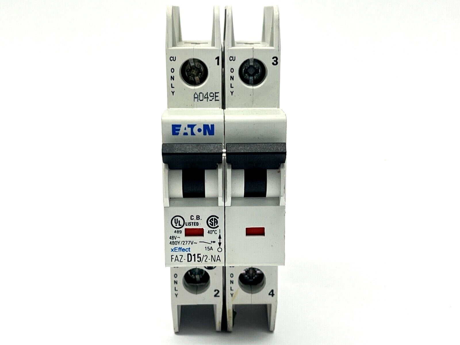 Eaton FAZ-D15/2-NA Circuit Breaker 15A 480Y/277V 2-Pole - Maverick Industrial Sales