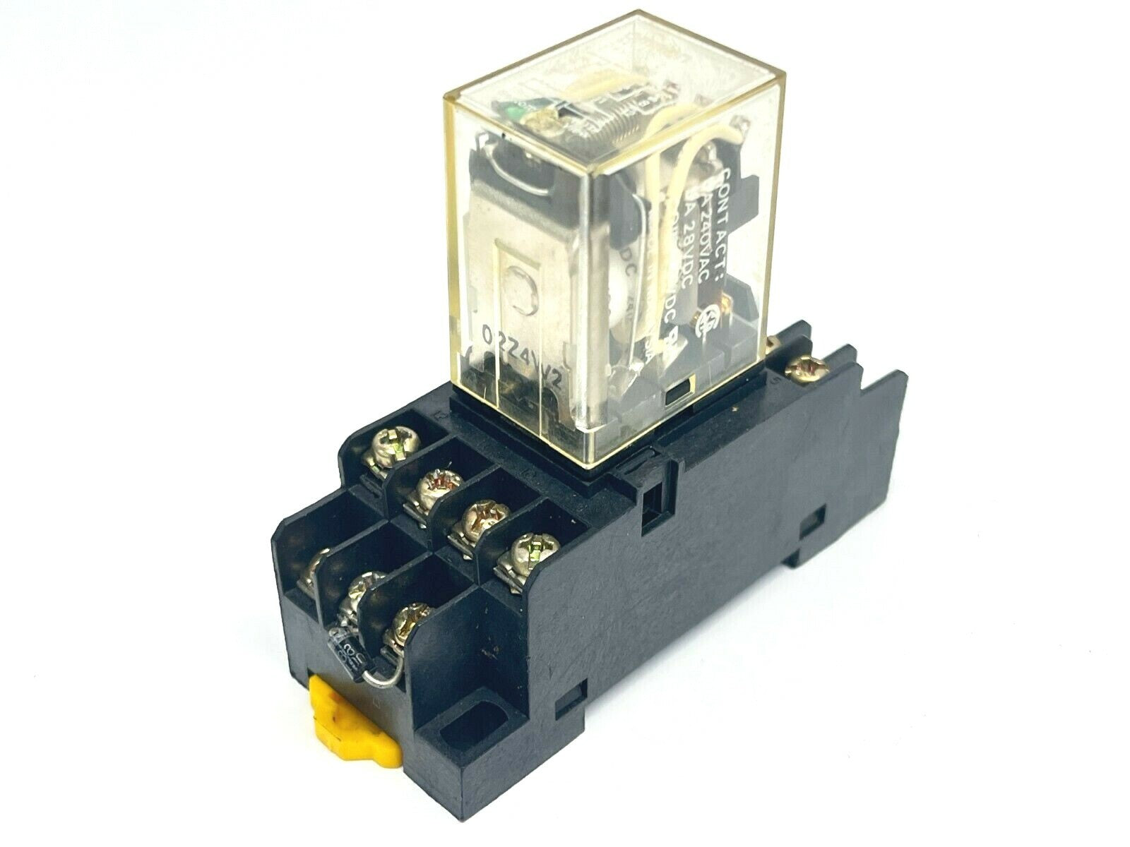 PYF14A,MY4N | Omron PYF14A Relay Socket w/ Omron MY4N Relay 24VDC - Used - Maverick Industrial Sales