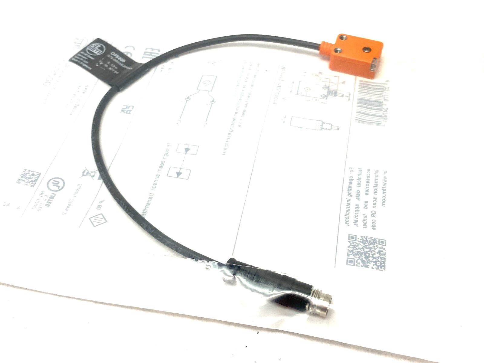 O7S200, O7S-OOKG/0,20M/AS | ifm O7S200 Through-Beam Sensor Transmitter Red Light, O7S-OOKG/0,20M/AS - New - Maverick Industrial Sales