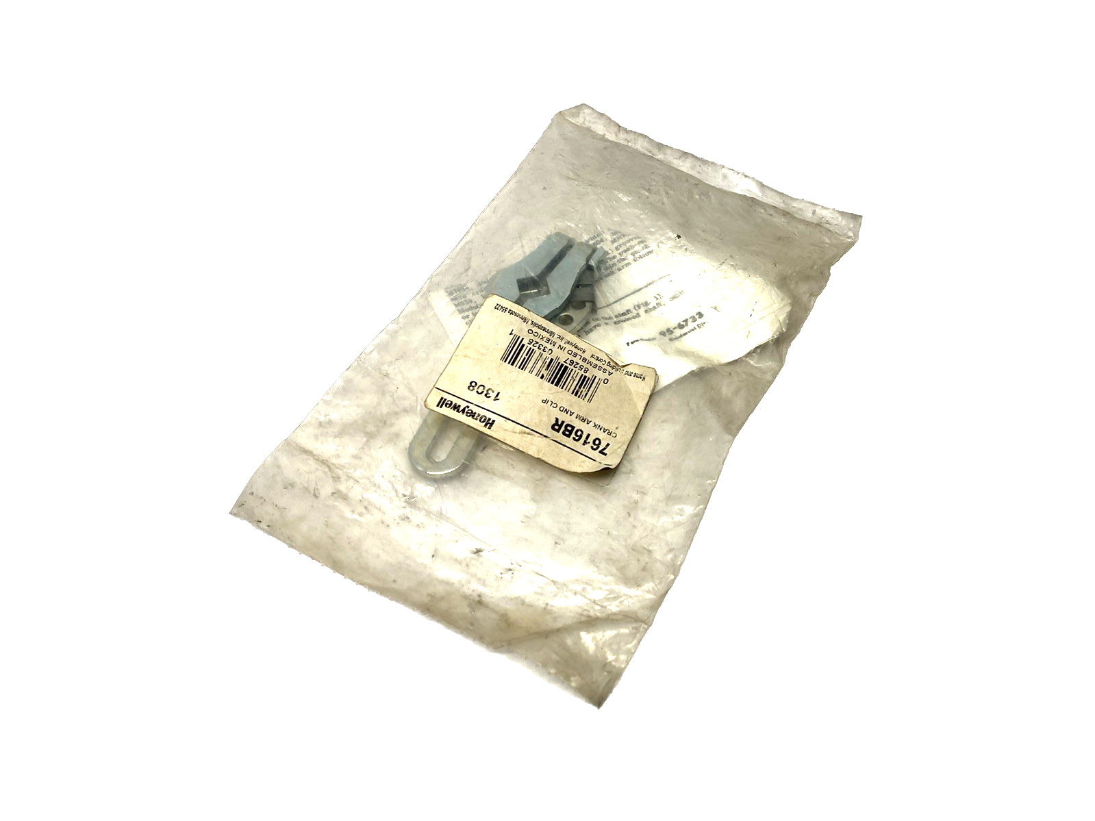 7616BR | Honeywell Crank Arm & Clip Assembly, 1308, 082567033251 - New - Maverick Industrial Sales