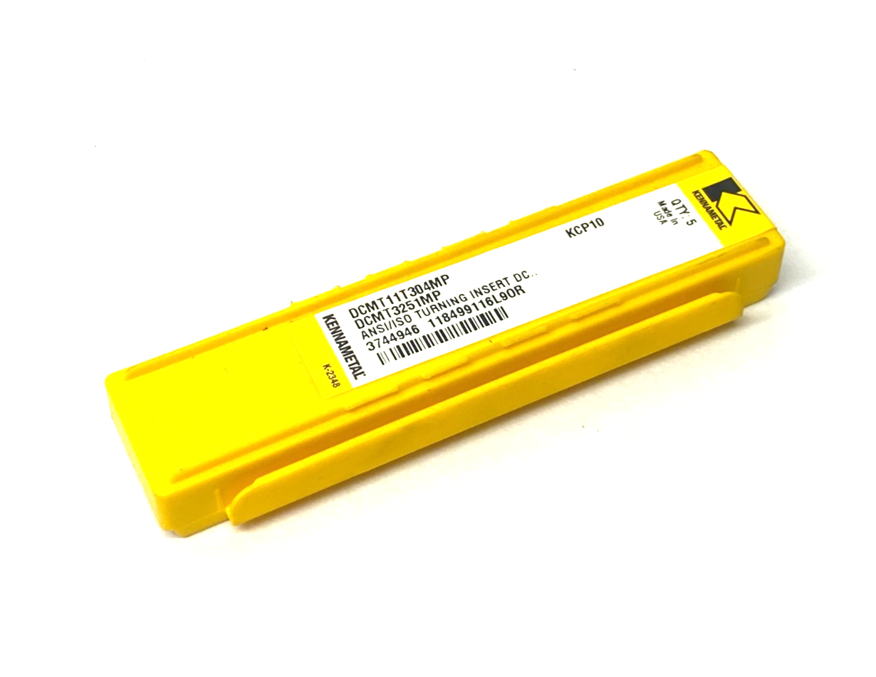 Kennametal 3744946 Screw On DCMT-MP Positive Inserts DCMT11T304MP PKG OF 5 - Maverick Industrial Sales