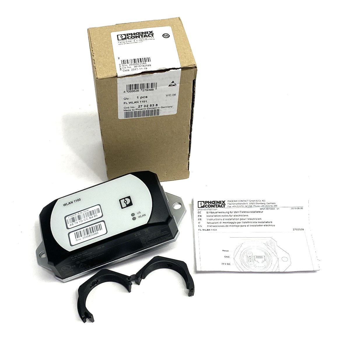 Phoenix Contact FL WLAN 1101 Wireless Access Point Module, Through-Panel 2702538 - Maverick Industrial Sales