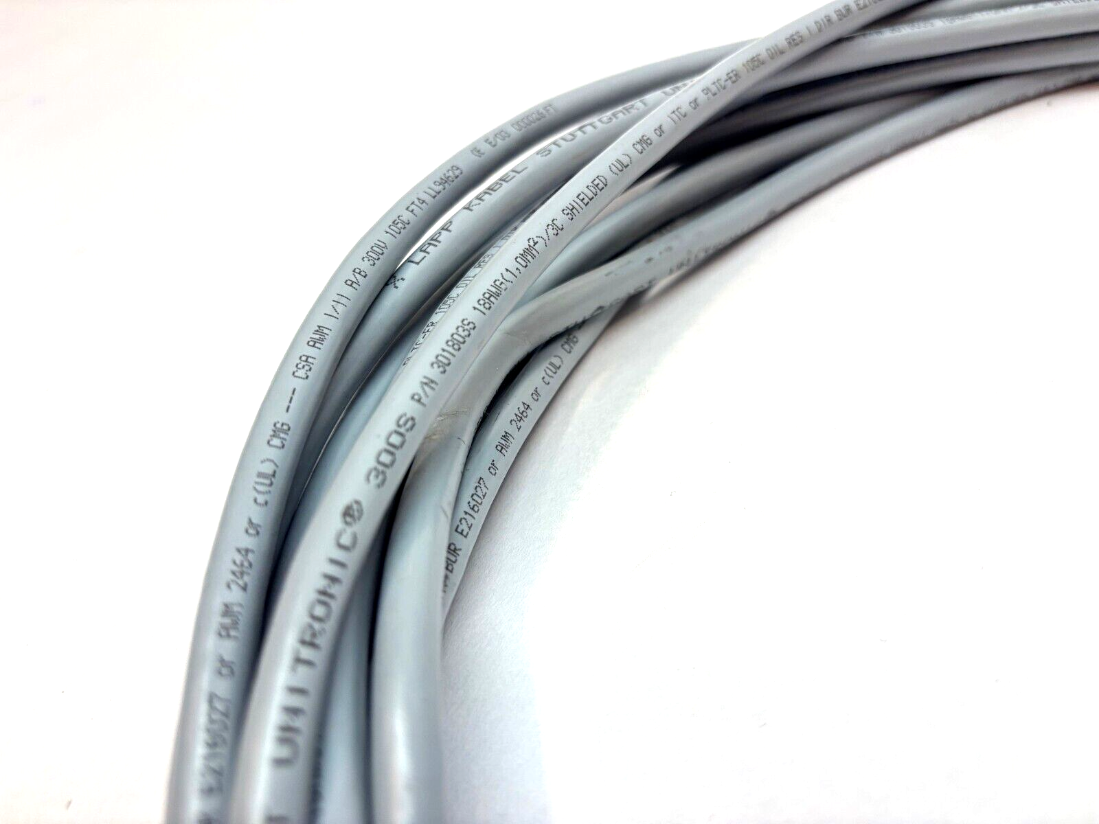 LAPP 301803S Cable UNITRONIC® 300 S 30-FT 3C 18 AWG Gray - Maverick Industrial Sales