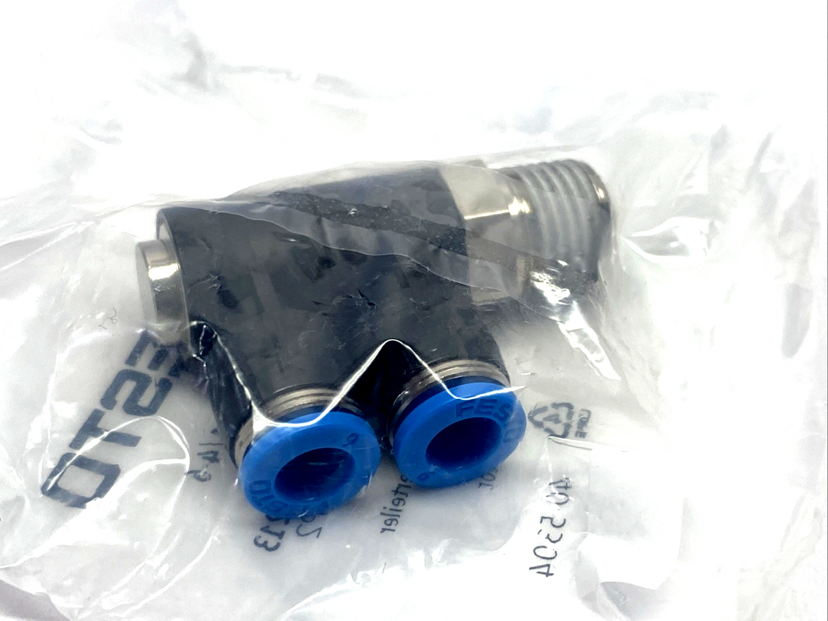 Festo QSLV2-1/4-6 Multiple Distributor Fitting R1/4 6mm Tube OD 153213 LOT OF 2 - Maverick Industrial Sales