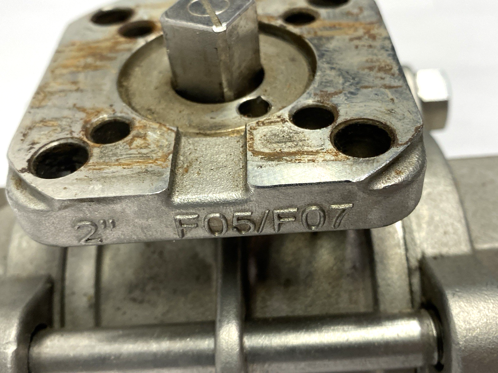 Industrial Stainless Steel Ball Valve 2" 1.4408 PN63 DN50 F05/F07 - Used - Maverick Industrial Sales