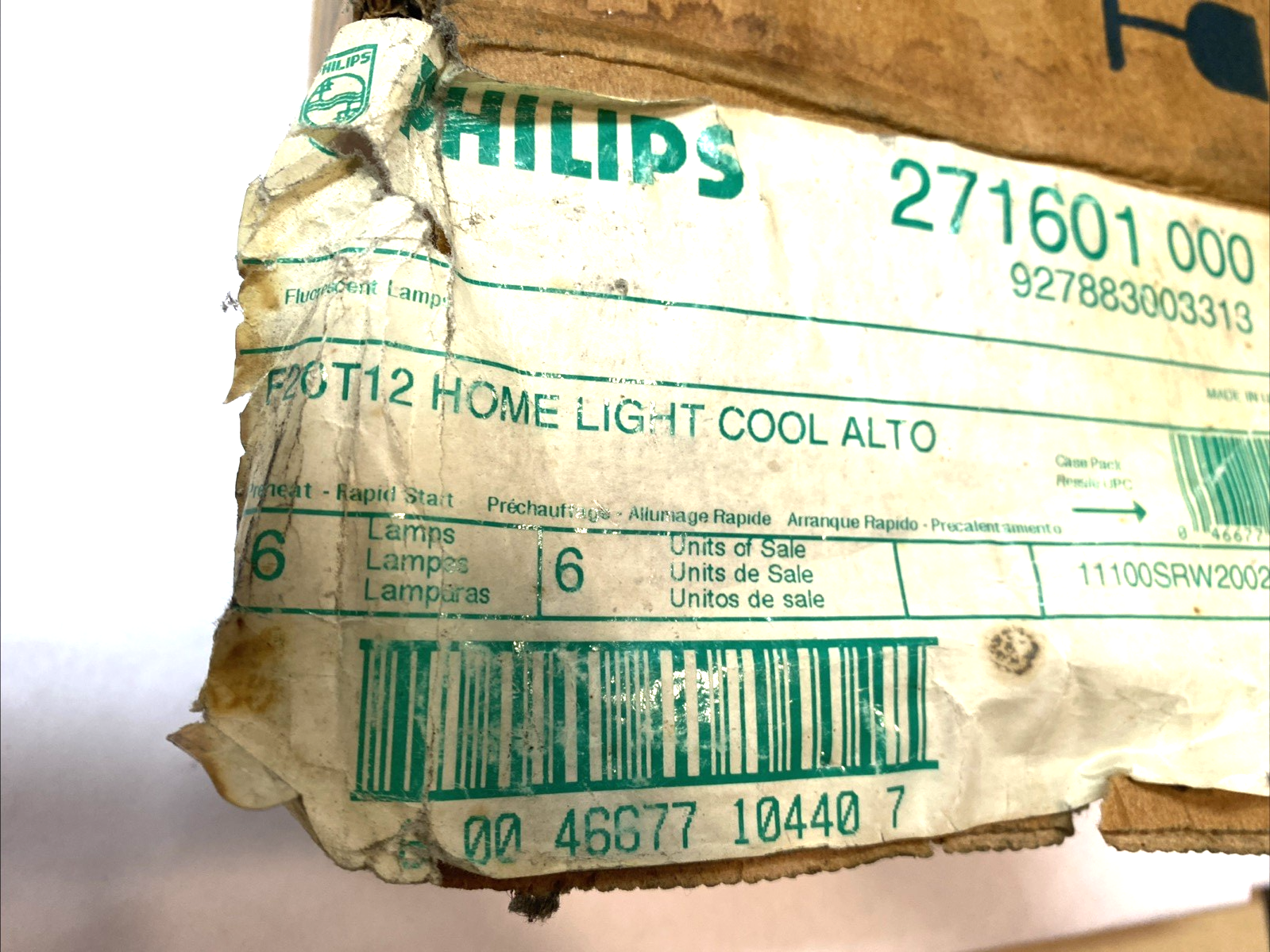 Philips F20T12 Fluorescent Tube 20W 24" Cool White BOX OF 4 - Maverick Industrial Sales