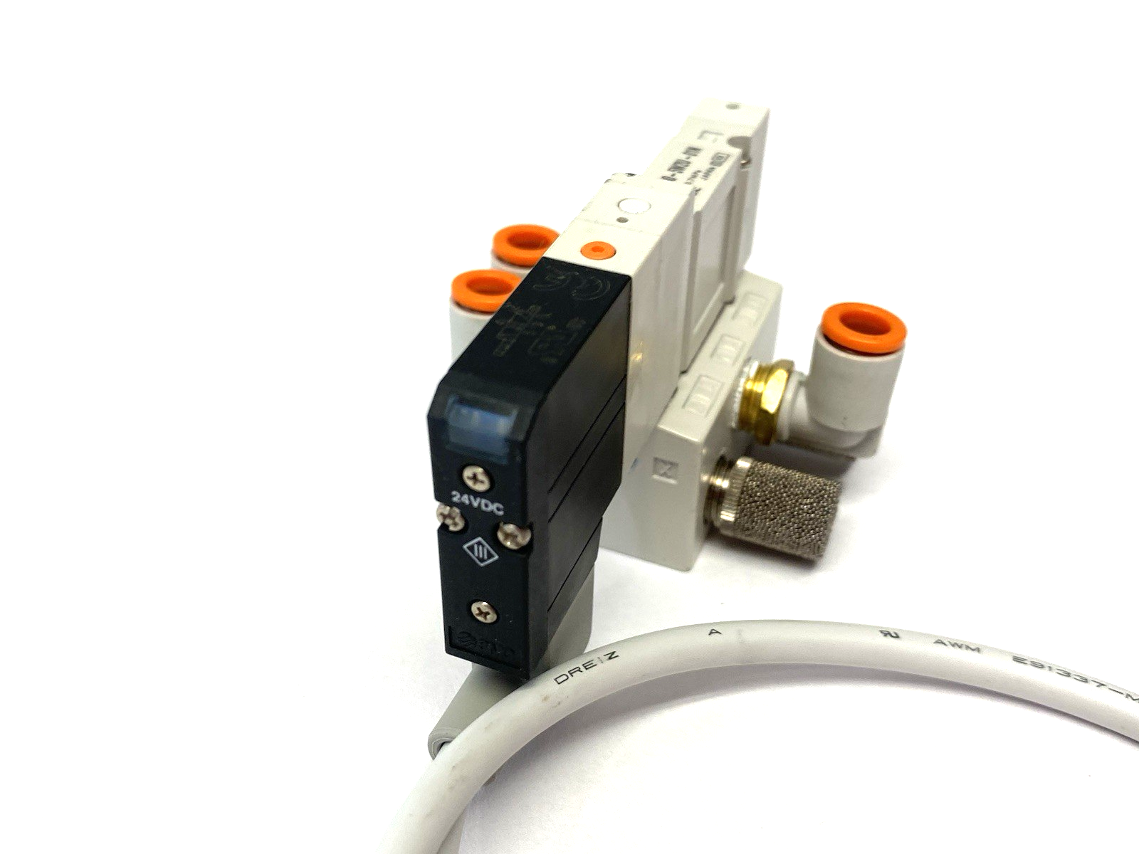 SV1100-5W2U-01N | SMC 5-Port 2-Position Single Solenoid Valve, 1/8" NPT - Used - Maverick Industrial Sales