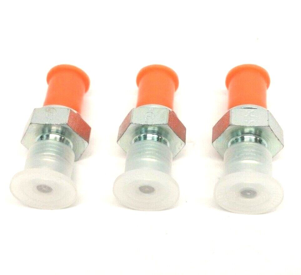 Parker 4F4OMXS 37 Degree Flare JIC Tube Fitting 1/8"-28BSPP 7/16"-20UNF LOT OF 3 - Maverick Industrial Sales