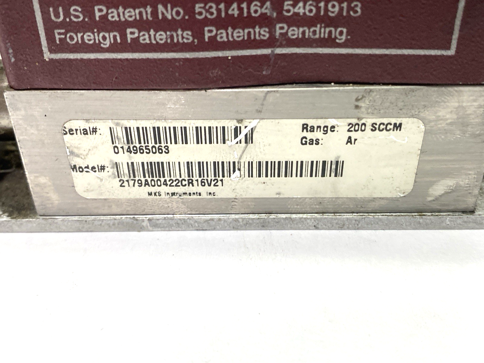 2179A00422CR16V21 | MKS Instruments Mass Flo Flow Switch Controller 200 SCCM Range - For parts or not working - Maverick Industrial Sales
