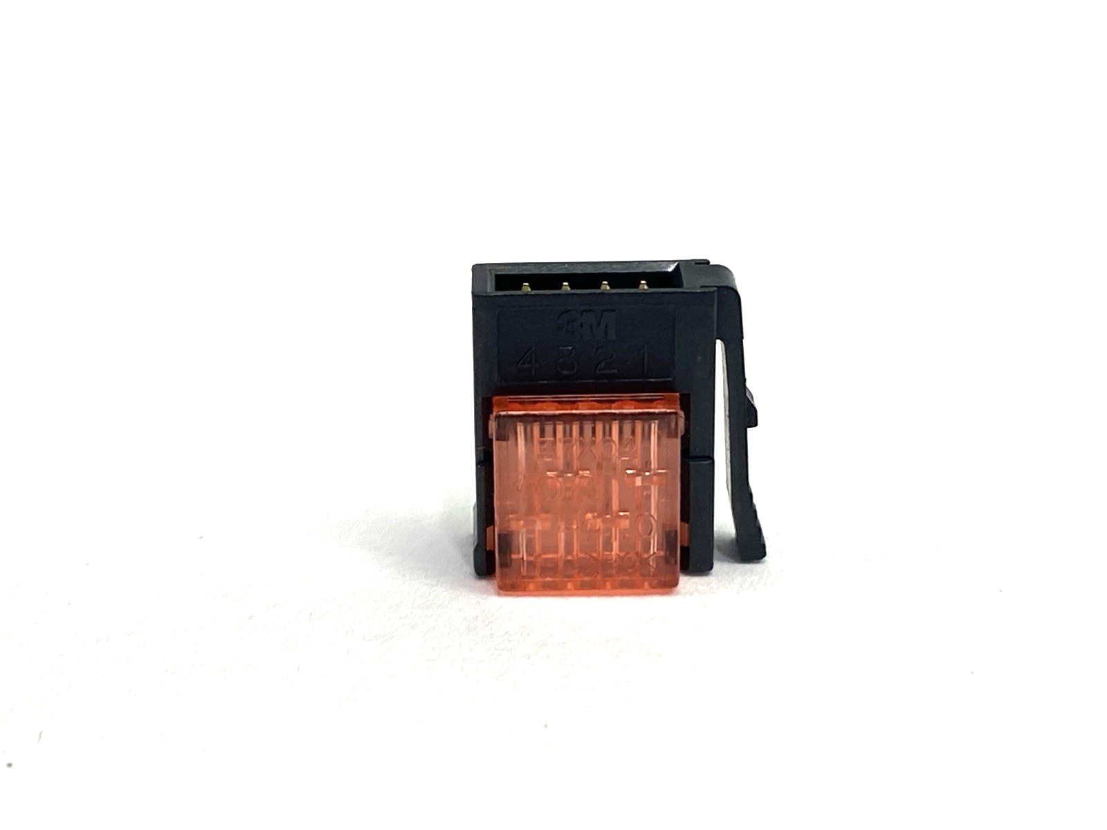 3M 37104-3101-000 FL Red Mini-Clamp Plug Connector 4-Pin 24-26 AWG LOT OF 14 - Maverick Industrial Sales