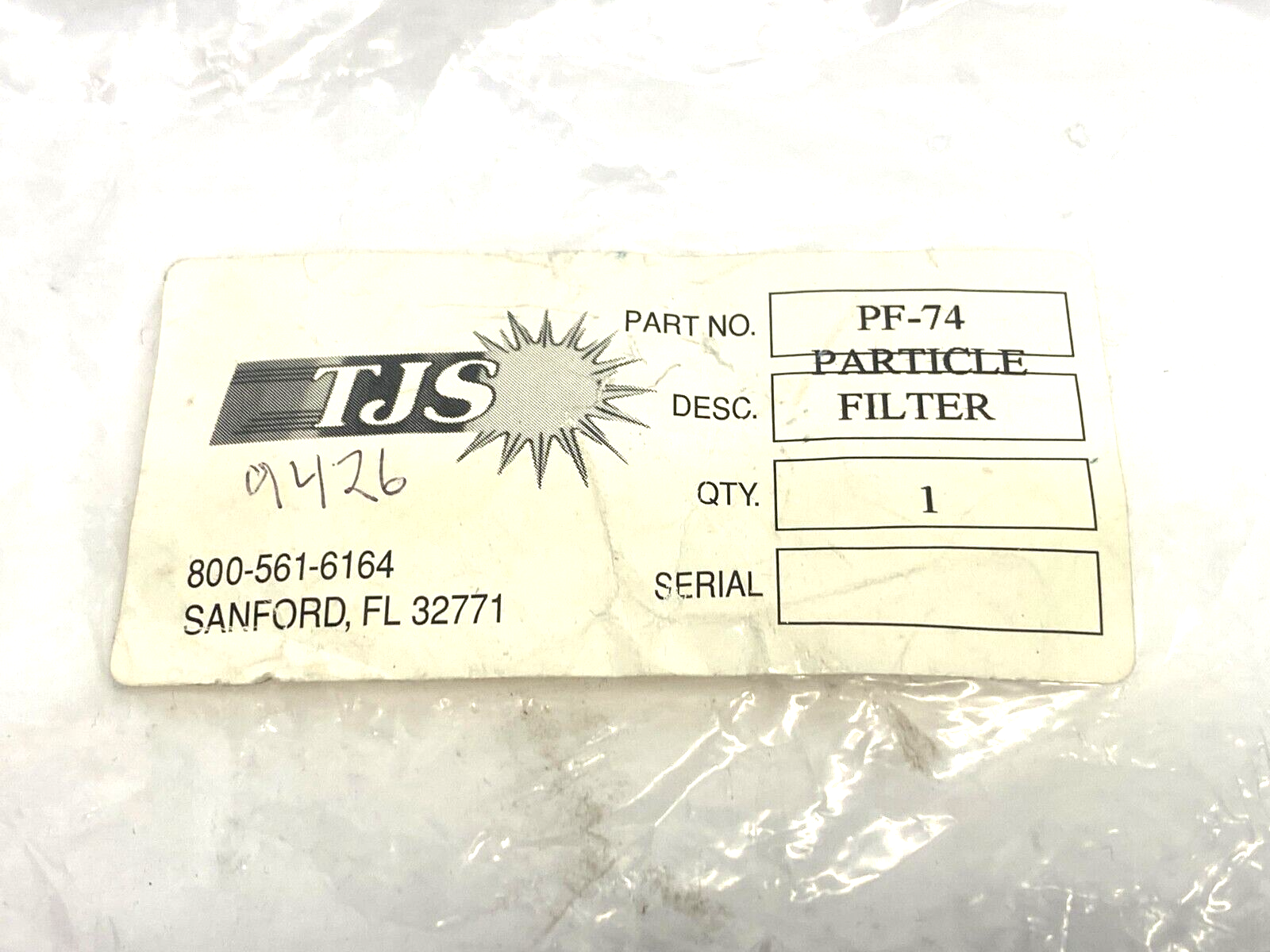 Tjs PF-74 Suction Particle Filter 3/4" NPT Thread Black - Maverick Industrial Sales