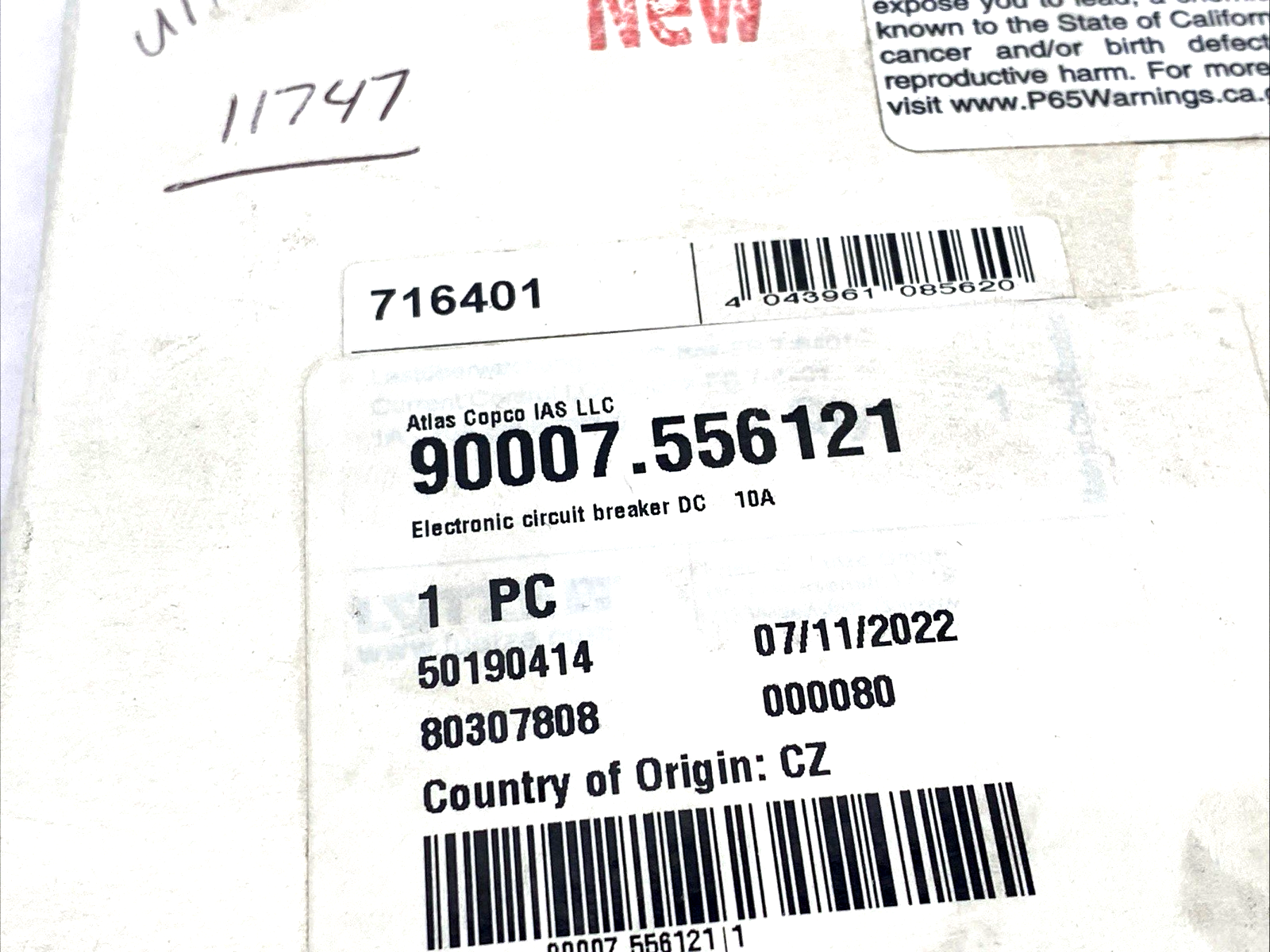 Lutze 716401 Electronic Circuit Breaker 10A 24VDC LOCC-Box-FB 7-6401 - Maverick Industrial Sales