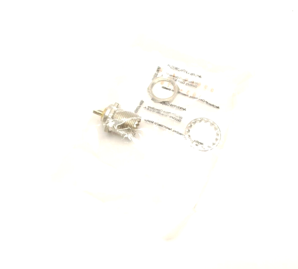 Amphenol 083-878 RF Connector UHF Straight Jack Solder Cup Bulkhead - Maverick Industrial Sales