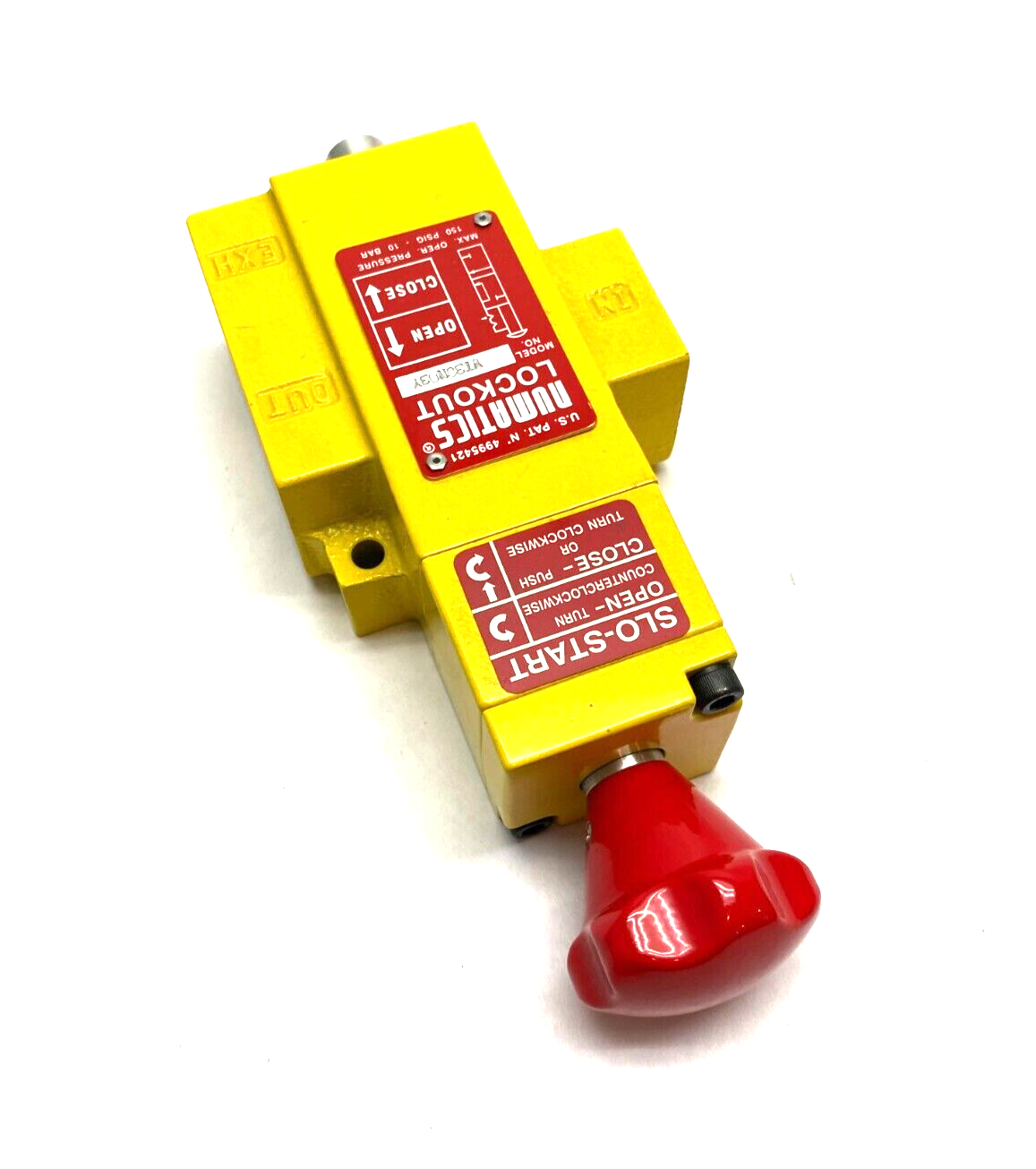 Numatics VT30N03Y Slo-Start Manual Lockout Valve 150psig 10bar - Maverick Industrial Sales