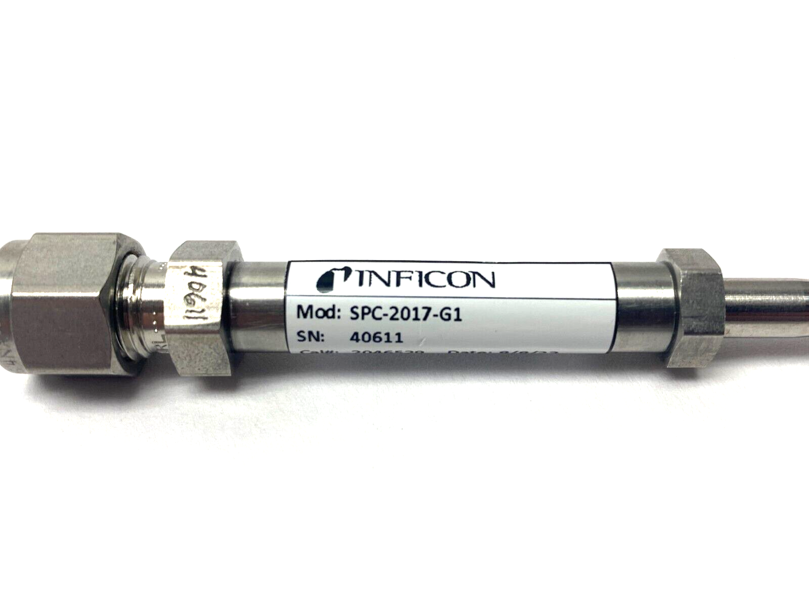 Inficon SPC-2017-G1 Helium Leak Detection Vacuum Jet Nozzle 4.96E-5 atmcc/sec - Maverick Industrial Sales