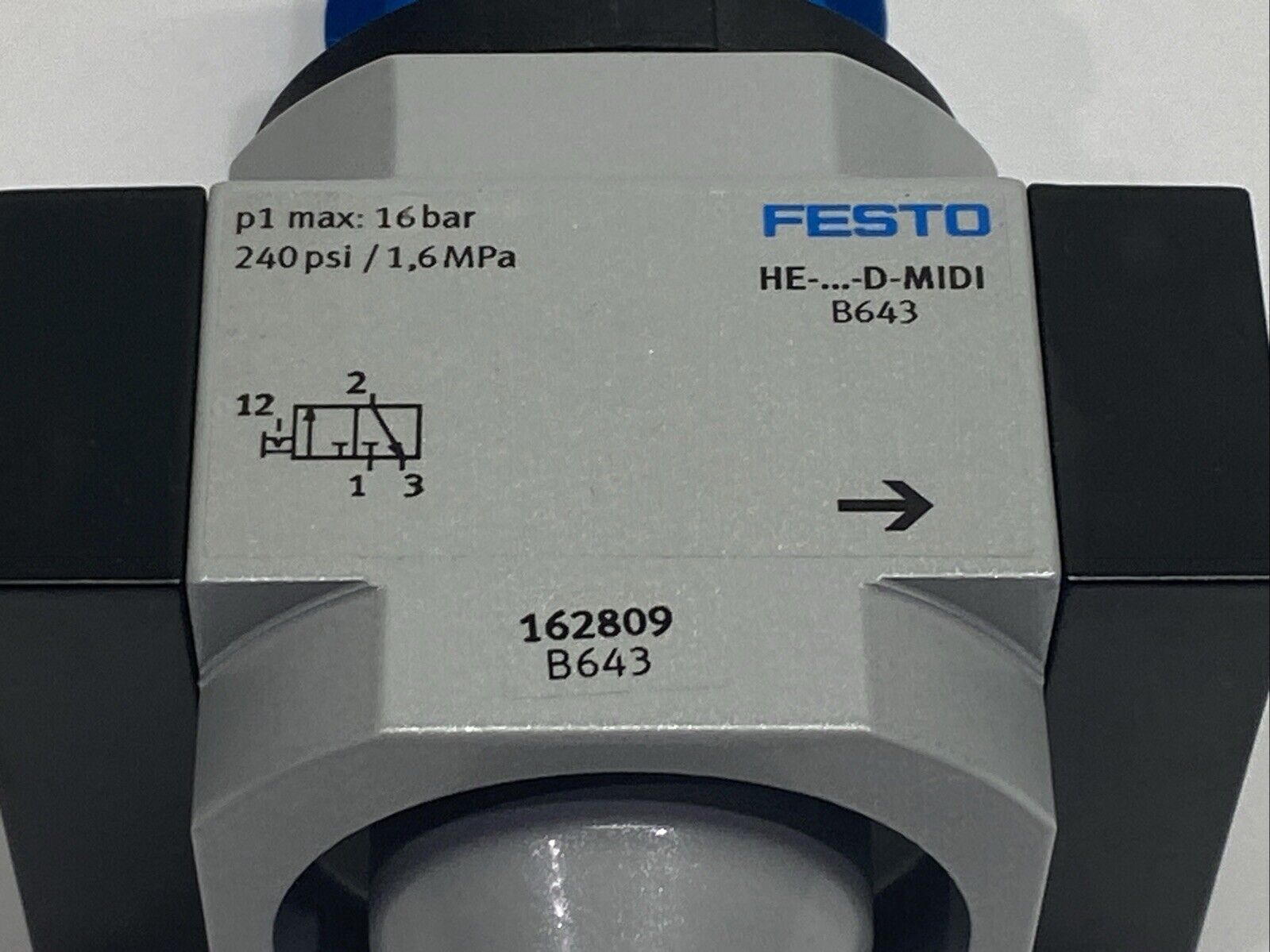Festo HE-3/8-D-MIDI On/Off Valve 162809 - Maverick Industrial Sales