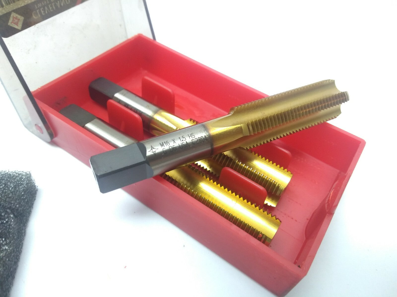 Cleveland C54799 Straight Flute Hand Tap M16x1.5 HSGT 4-Flute D-6 Bottom 3-PACK - Maverick Industrial Sales