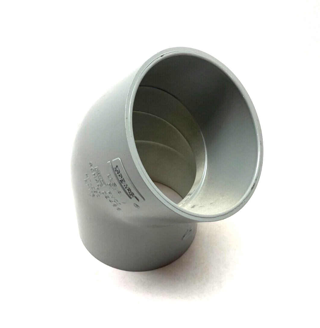 Spears 417-050 Elbow Slip Socket Fitting 5", 45-Degree Painted Gray SCH40 - Maverick Industrial Sales