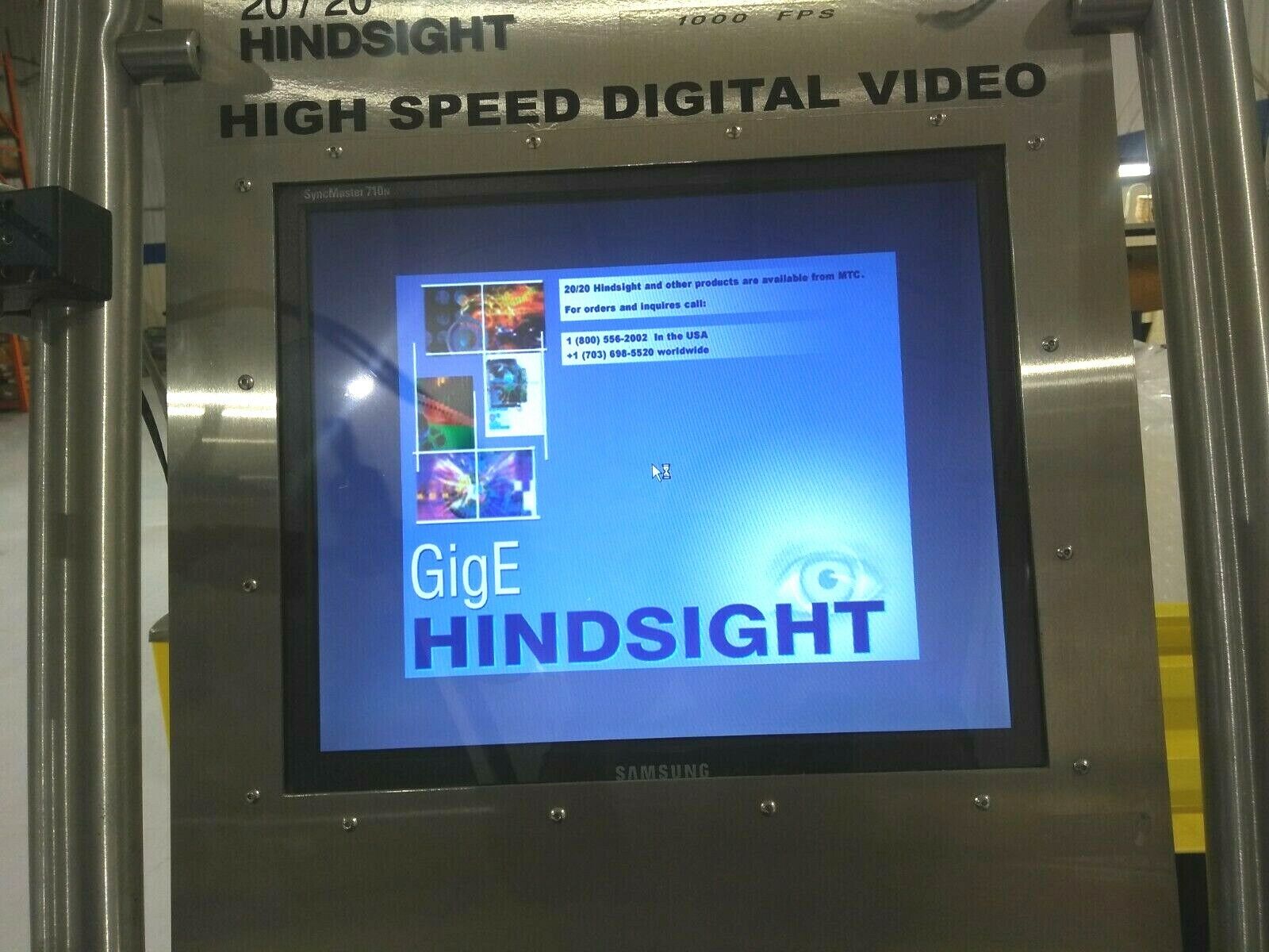 Hindsight 20/20 gigE 1000 FPS High Speed Video Monitoring System Rainbow Lens - Maverick Industrial Sales