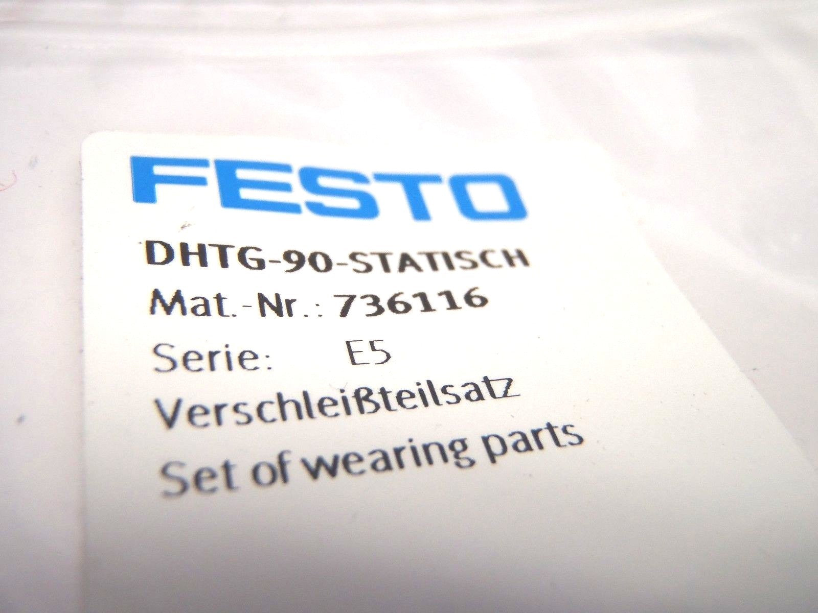 Festo DHTG-90-STATISCH Set of Wearing Parts VerschleiBteilsatz 736116 - Maverick Industrial Sales