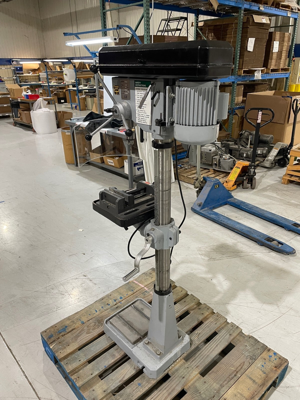 Dake SB-16 Floor Drill Press, 1/2 HP /.375 KW, 110V, 2014 - Maverick Industrial Sales