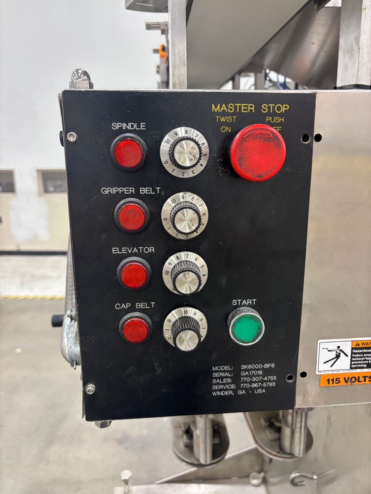 SK6000-BF6 | SureKap 6-Quill Capping Machine and Elevator, Capper - Used - Maverick Industrial Sales