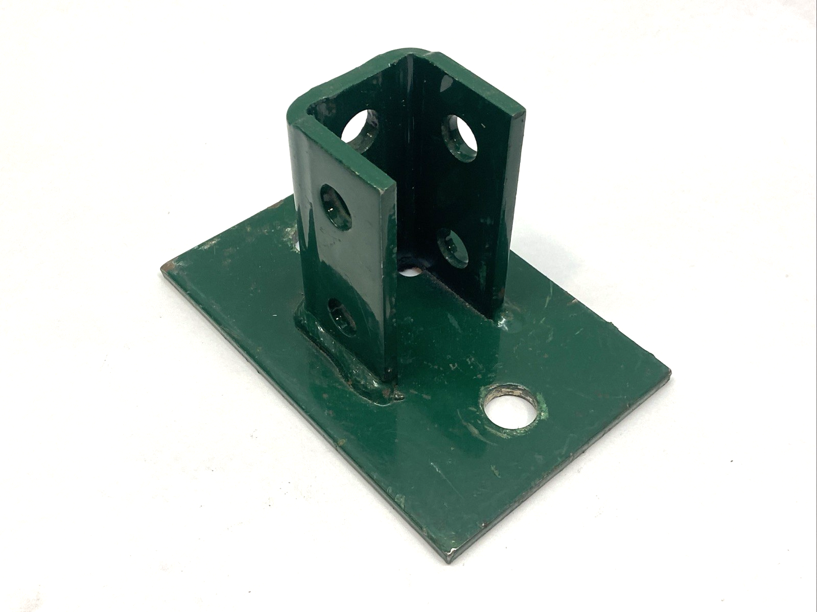 Unistrut P2942 Green Post Base 1-5/8" Channel 6" x 4" Plate - Maverick Industrial Sales