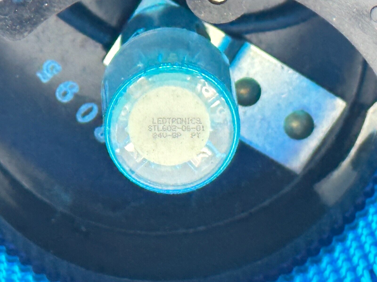 Edwards 101SINB-G1 AdaptaLight 101 Series Stackable Beacon Light Blue .61A 24VDC - Maverick Industrial Sales