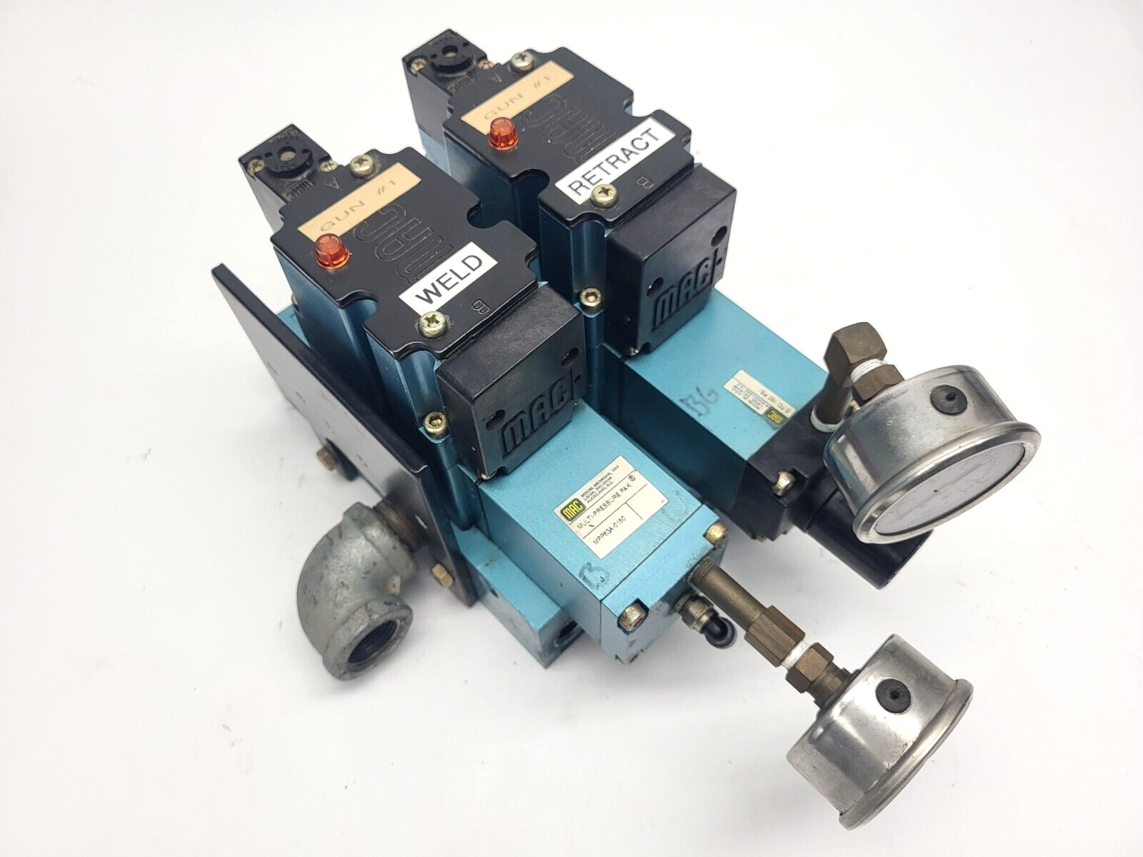 Mac Valves PR63D-13BA-9 Regulator Valve w/ 6316D-611-PM-501DA9 PME-501DAAG - Maverick Industrial Sales