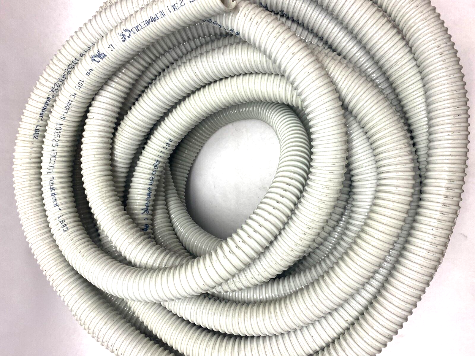 Inset 10475 Flexible Spiral Conduit Sheath Gray 32mm Dia 98ft Length GSIG32 - Maverick Industrial Sales