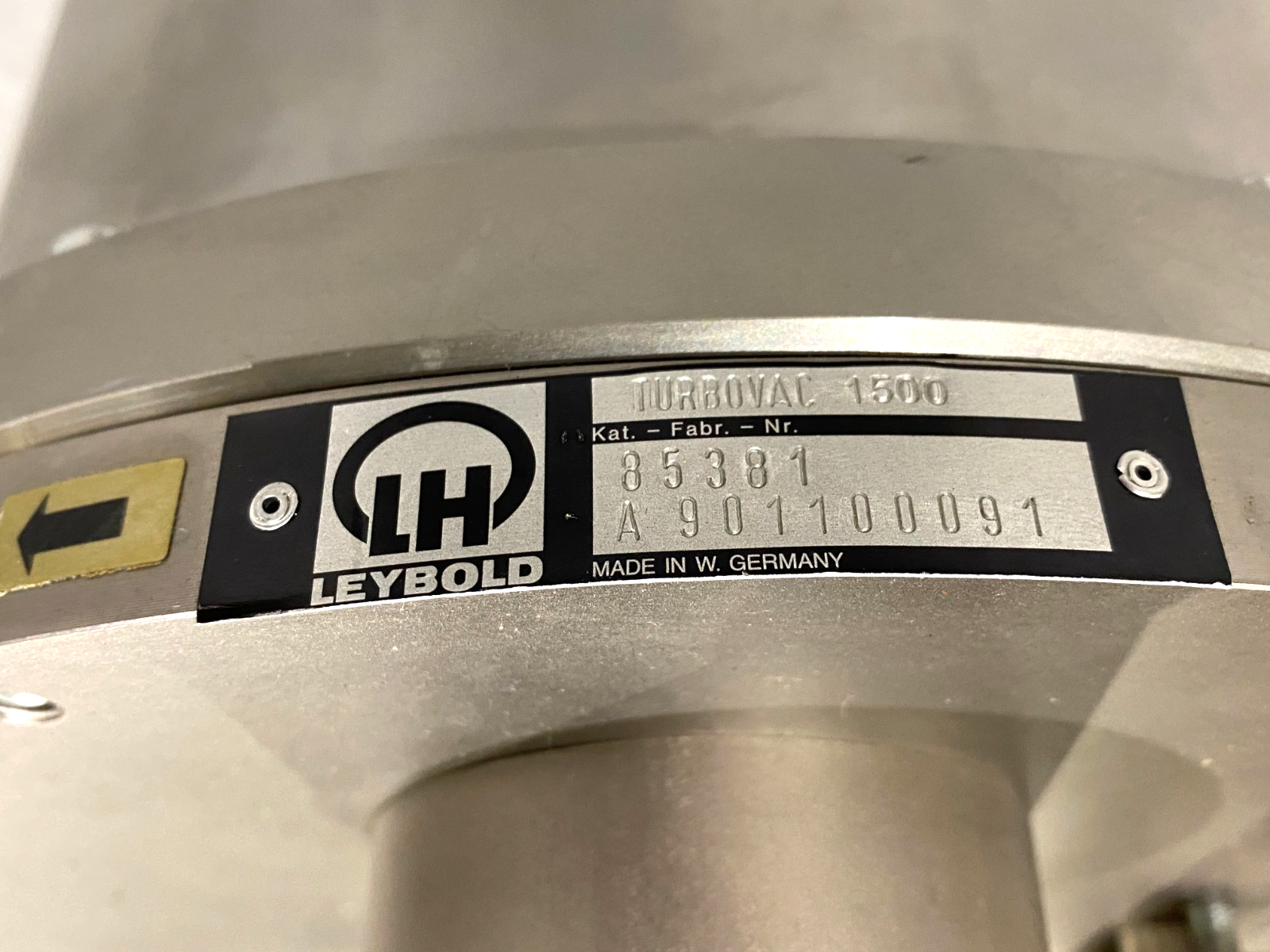 Leybold TURBOVAC 1500 Stainless Steel Vacuum Pump - Maverick Industrial Sales