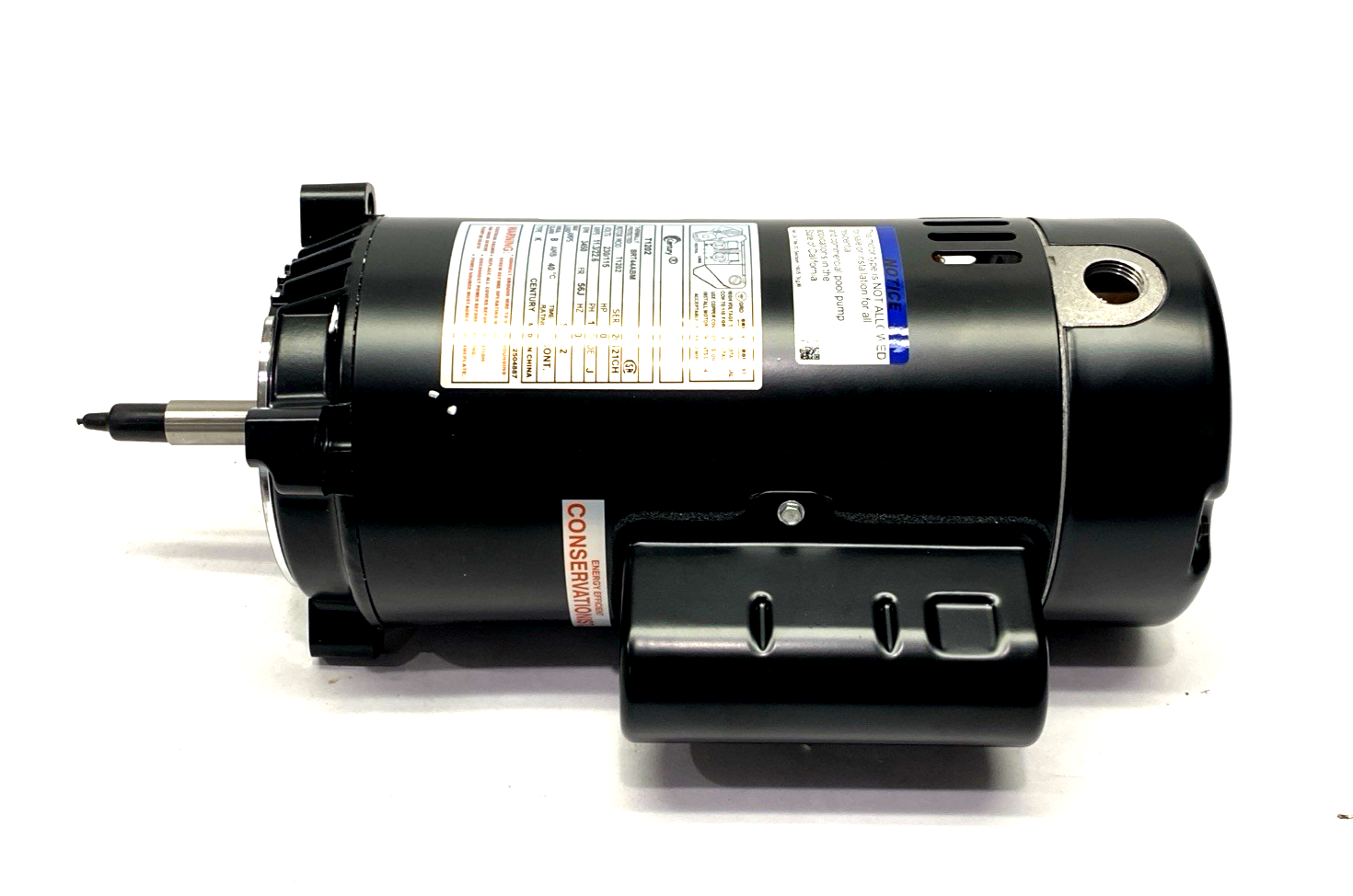 T1202 | Century Jet Pump Motor 2 HP, 1PH 60Hz, 230/115V, 3600RPM, 56J Frame - New – Open box - Maverick Industrial Sales