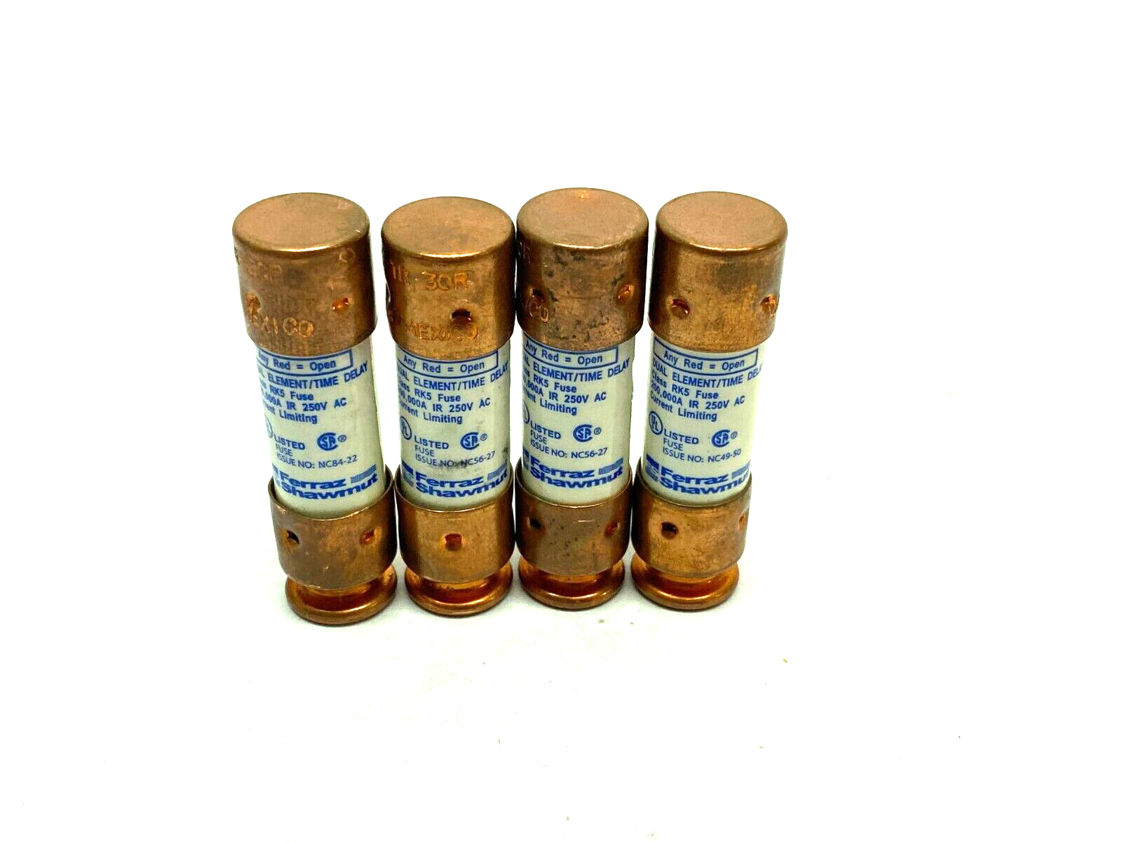 TR30R | Ferrez Shawmut Tri-onic Smart Spot Time Delay Fuse Dual Element LOT OF 4 - New – Open box - Maverick Industrial Sales