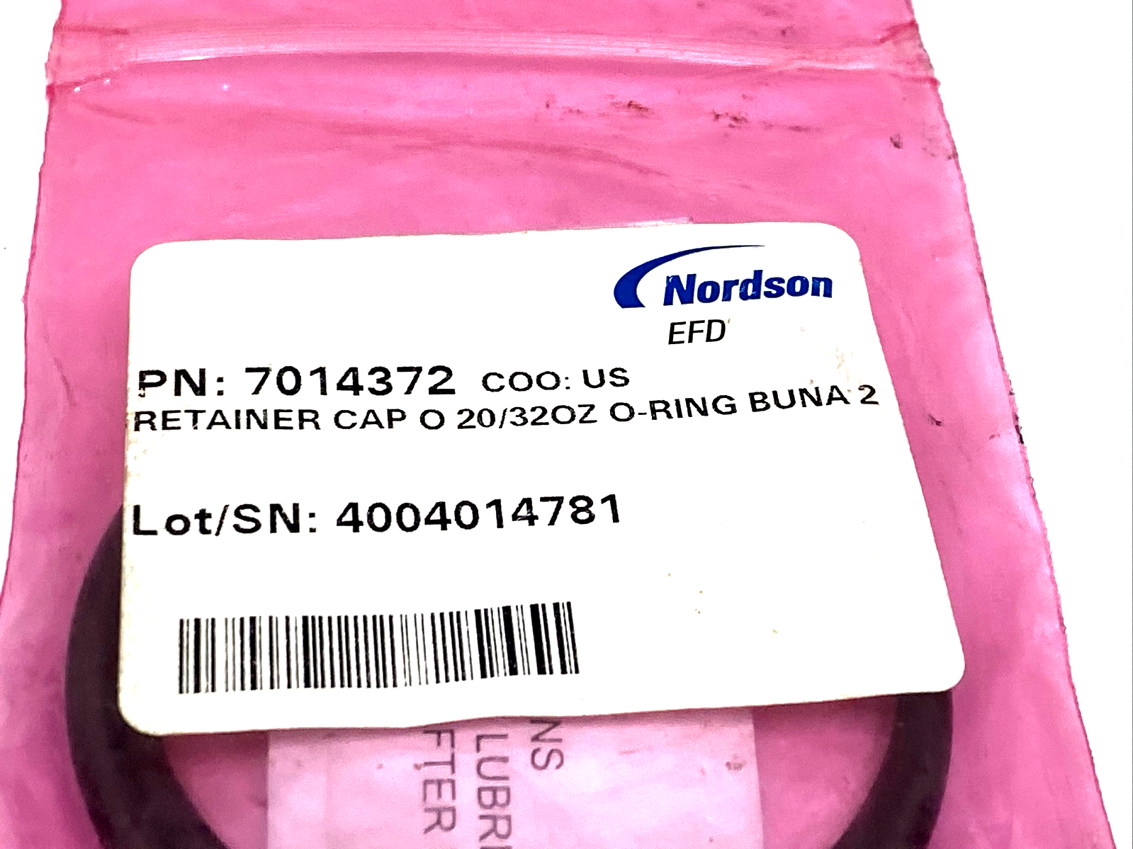 Nordson 7014372 Retainer Cap O-Ring Kit 20/32oz BUNA 2-PACK - Maverick Industrial Sales