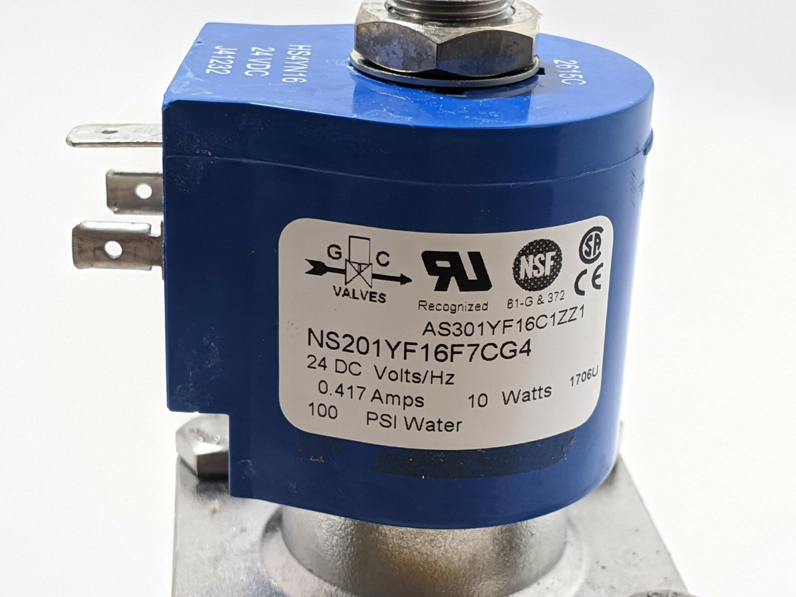 GC Valves NS201YF16F7CG4 Solenoid Water Valve 3/8” NPT, 2 Port / Way - Maverick Industrial Sales