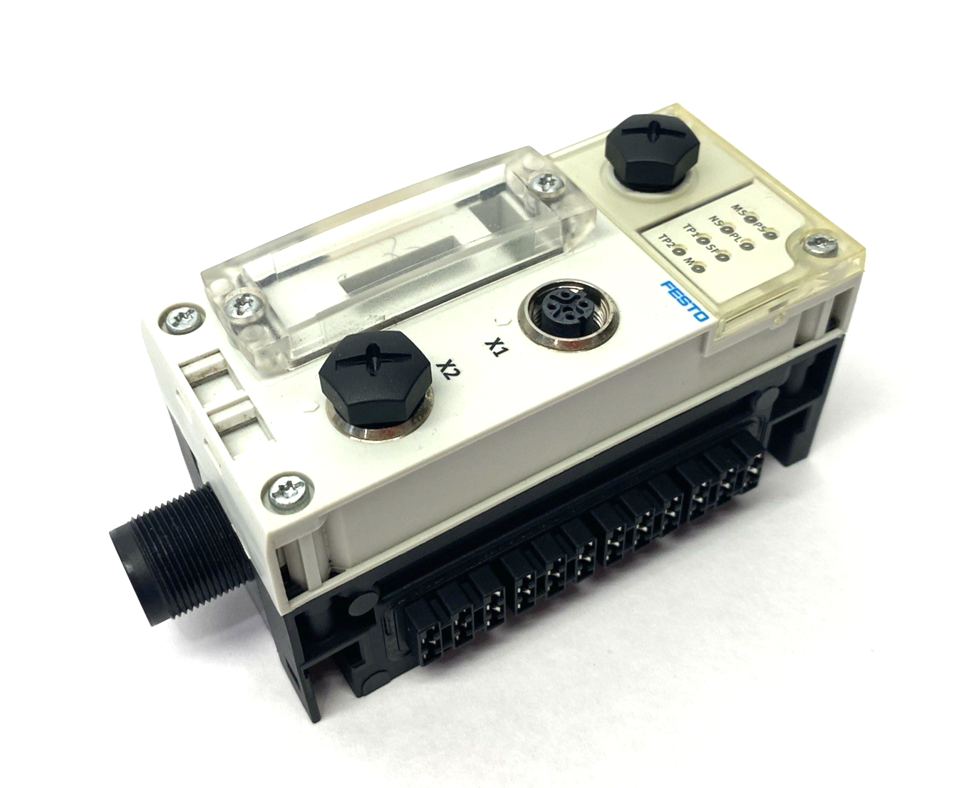 CPX-FB36 | Festo EtherNet/IP Modbus® TCP Node 1912451, CPX-GE-EV-S Interlink Block - Used - Maverick Industrial Sales