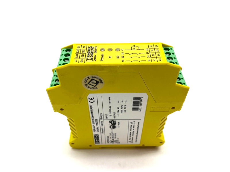 Phoenix Contact PSR-SCP-24UC/ESM4/3X1/1X2/B Safety Relay 2-Channel 2963776 - Maverick Industrial Sales