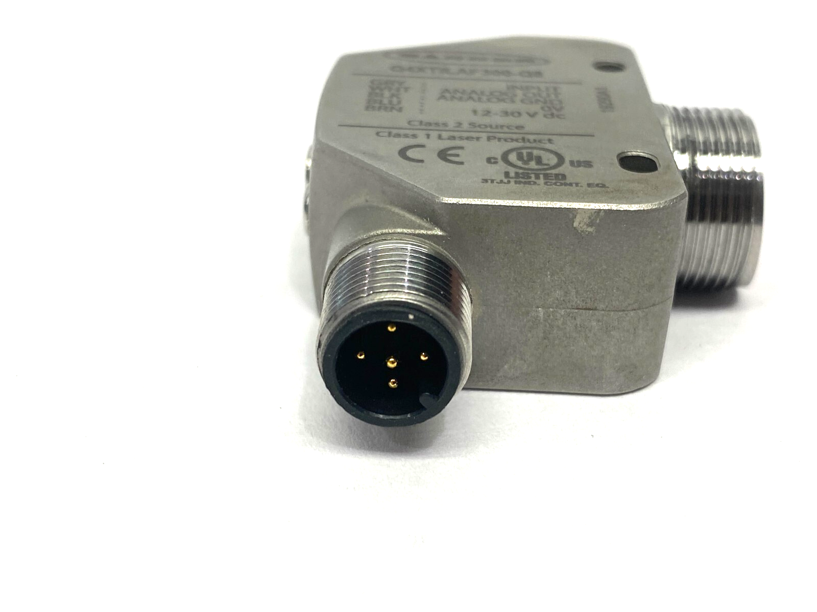 Banner Q4XTILAF300-Q8 Stainless Steel Analog CMOS Laser Sensor 94797 - Maverick Industrial Sales