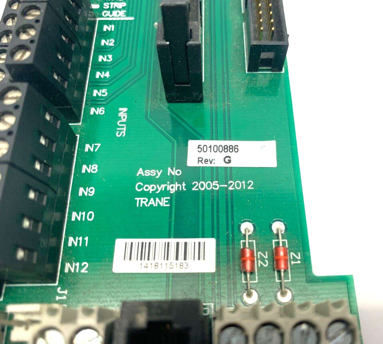 Trane 50100886 Rev G. Circuit Card Bd. No. 34103202 Rev. B - Maverick Industrial Sales