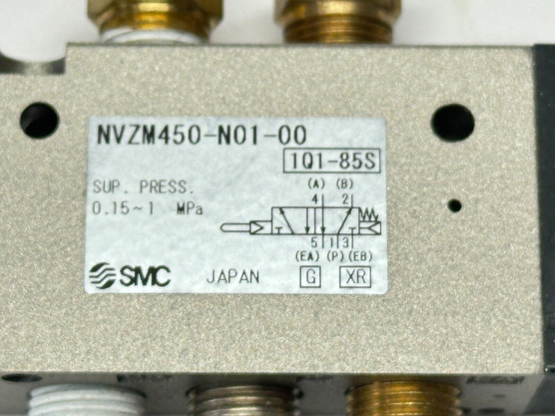 SMC NVZM450-N01-00 Pneumatic Mechanical Valve 5-Port 1/8" NPT - Maverick Industrial Sales