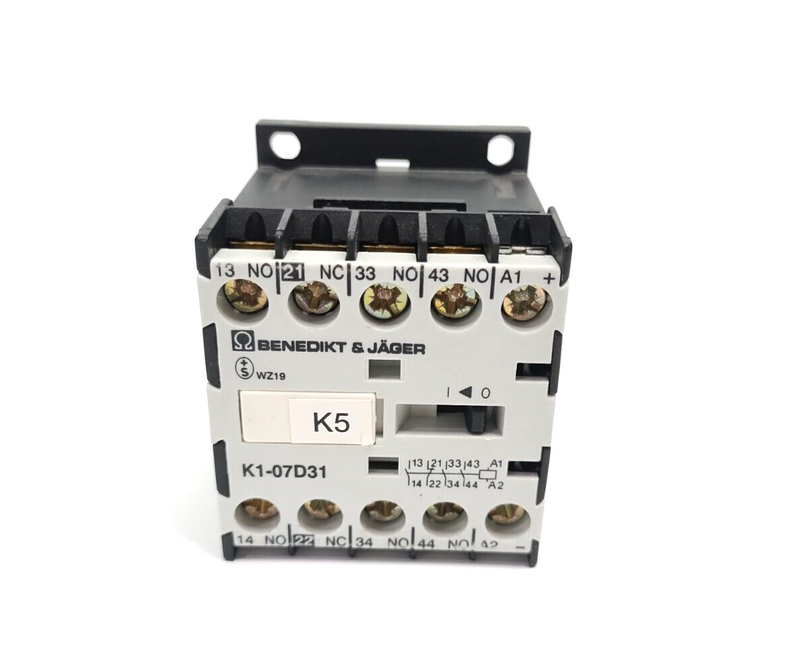 Benedikt & Jager K1-07D31 Contactor 24VDC KG1/4.24VS K1-07D31= 24 - Maverick Industrial Sales