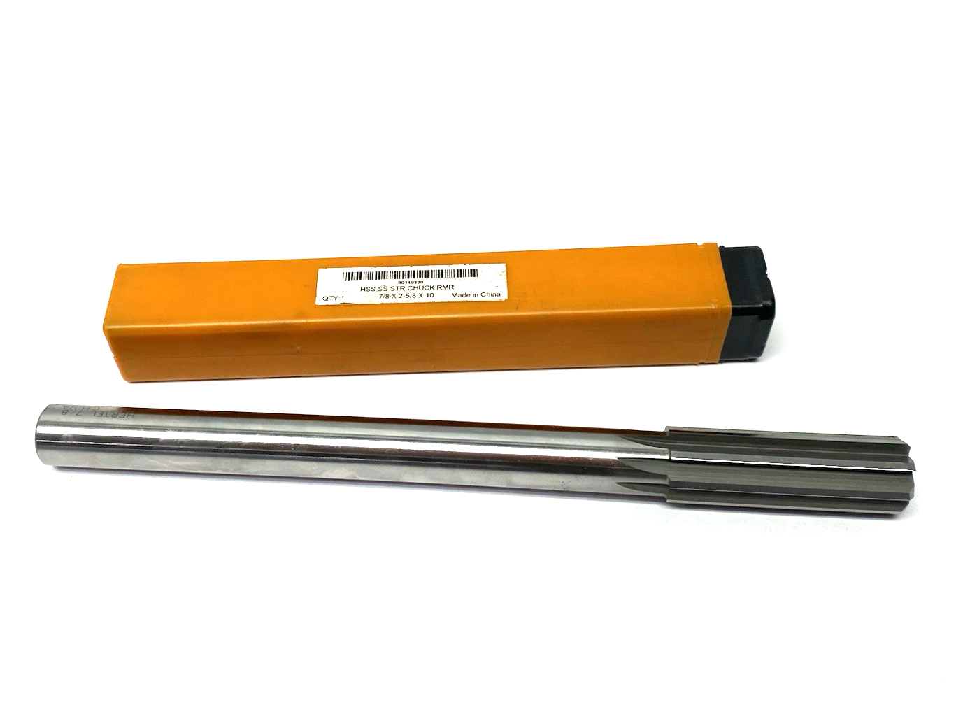 Hertel 30149330 Chucking Reamer: 7/8", 10" OAL, 2-5/8" Flute Length Straight HSS - Maverick Industrial Sales