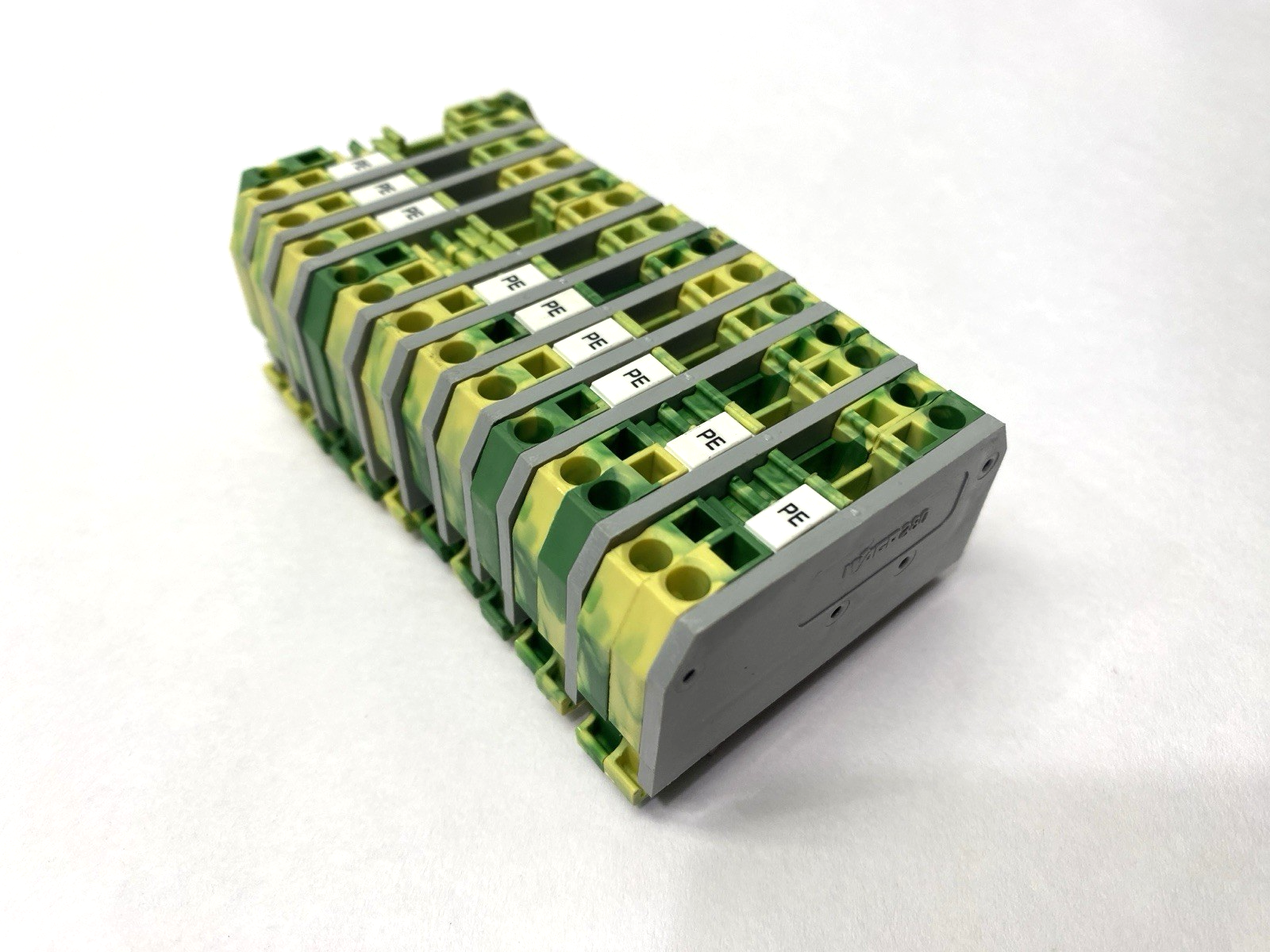 280-907 | Wago Ground Terminal Block 2-Conductor LOT OF 14 - Used - Maverick Industrial Sales