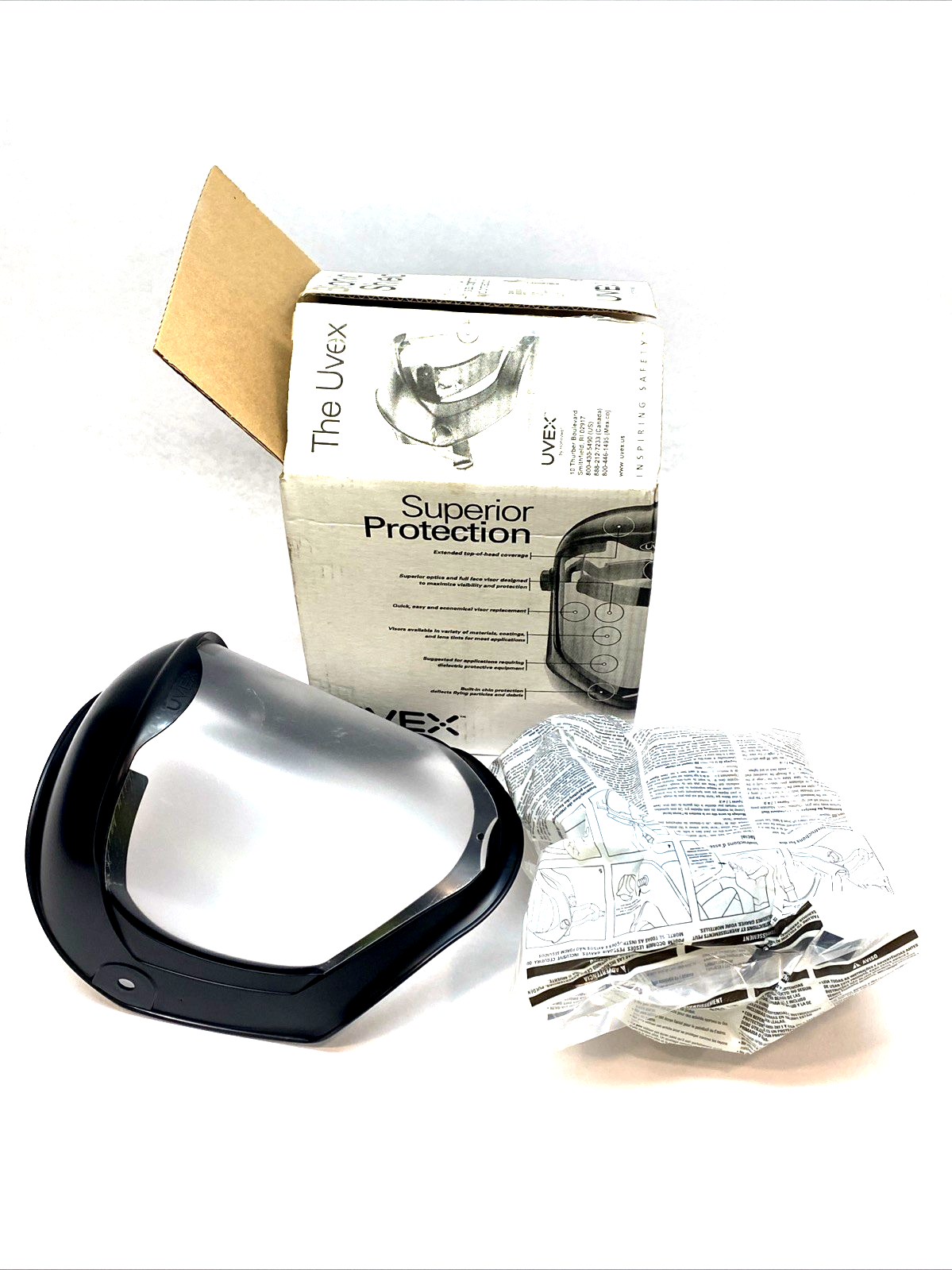 Honeywell UVEX S8500 Clear Faceshield Bionic Adjustable Headgear - Maverick Industrial Sales